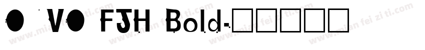ONVO FJH Bold字体转换